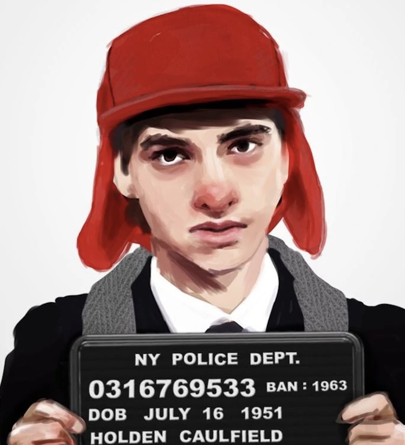 Holden Caulfield Mugshot