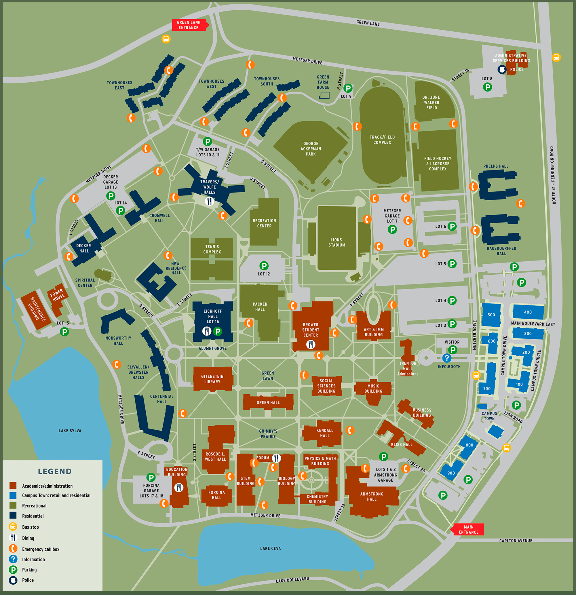 TCNJ Map